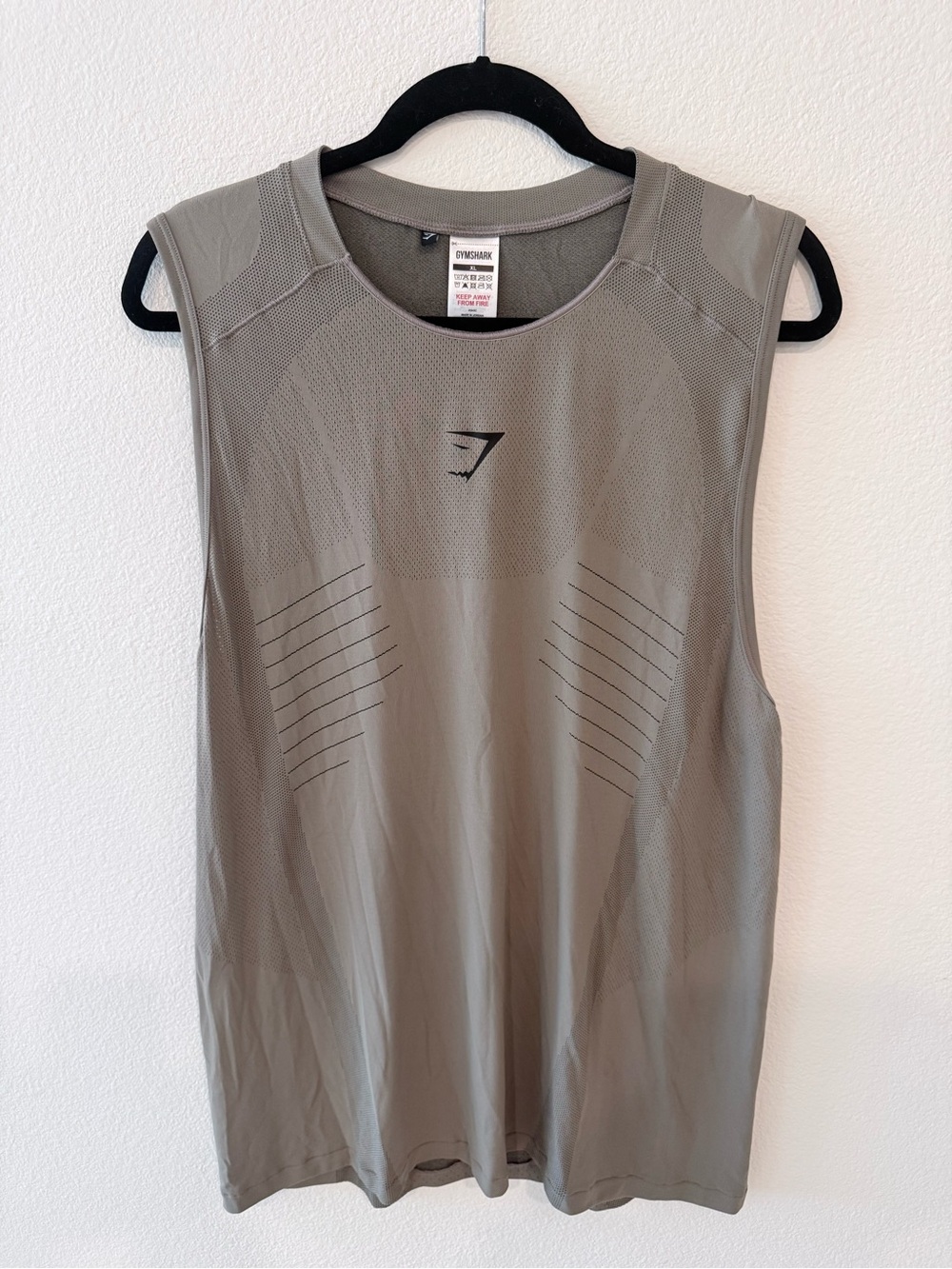 Gymshark Olive-Taupe Performance Tank Top